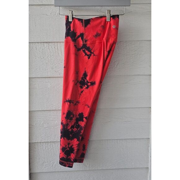 Lululemon Women’s Align Buttery Soft Yoga Legging | Red Black Multi | Size 6 EUC - Picture 4 of 10